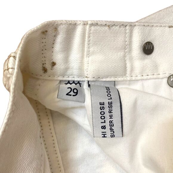 Ziggy Denim Hi & Loose Long Shorts- Coconut - Picture 10 of 14